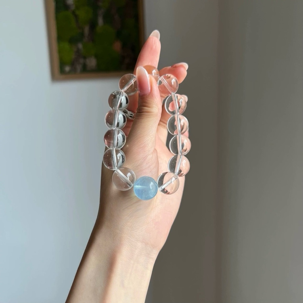 Clear Quartz/Aquamarine•Crystal
